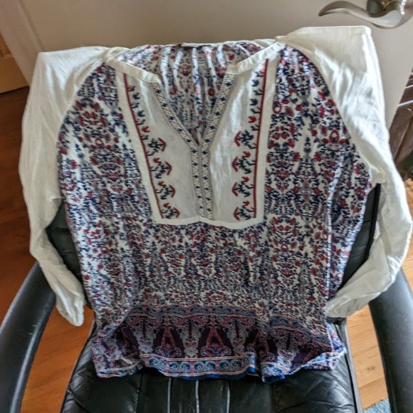 Vintage X America Folklore Top - Picture 4 of 5